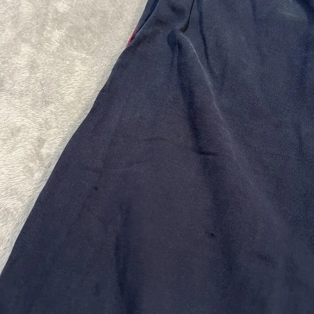 Vintage Polo Jeans Co Track Pants Mens Medium Navy Snap Stripe 90s